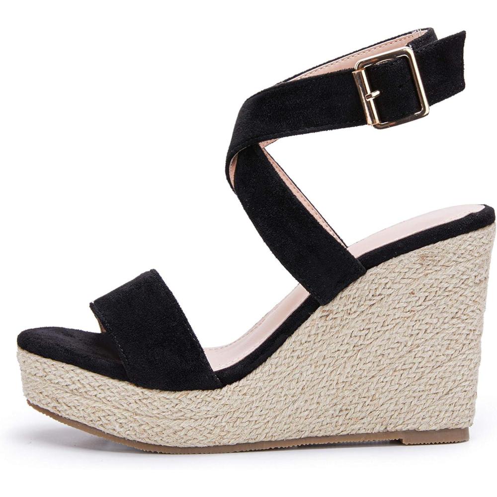 imageCoutgo womens Open ToeBlack