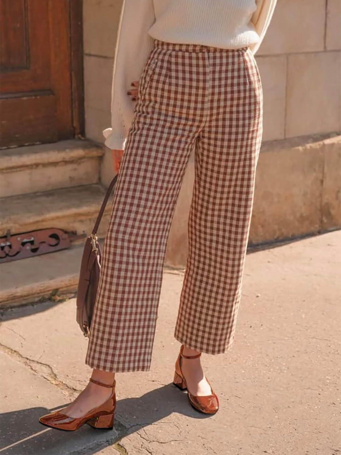 imageCoutgo Womens Chunky Low Heels Closed Square Toe Ankle Strap Pumps Wedding Prom Dress ShoesBrown