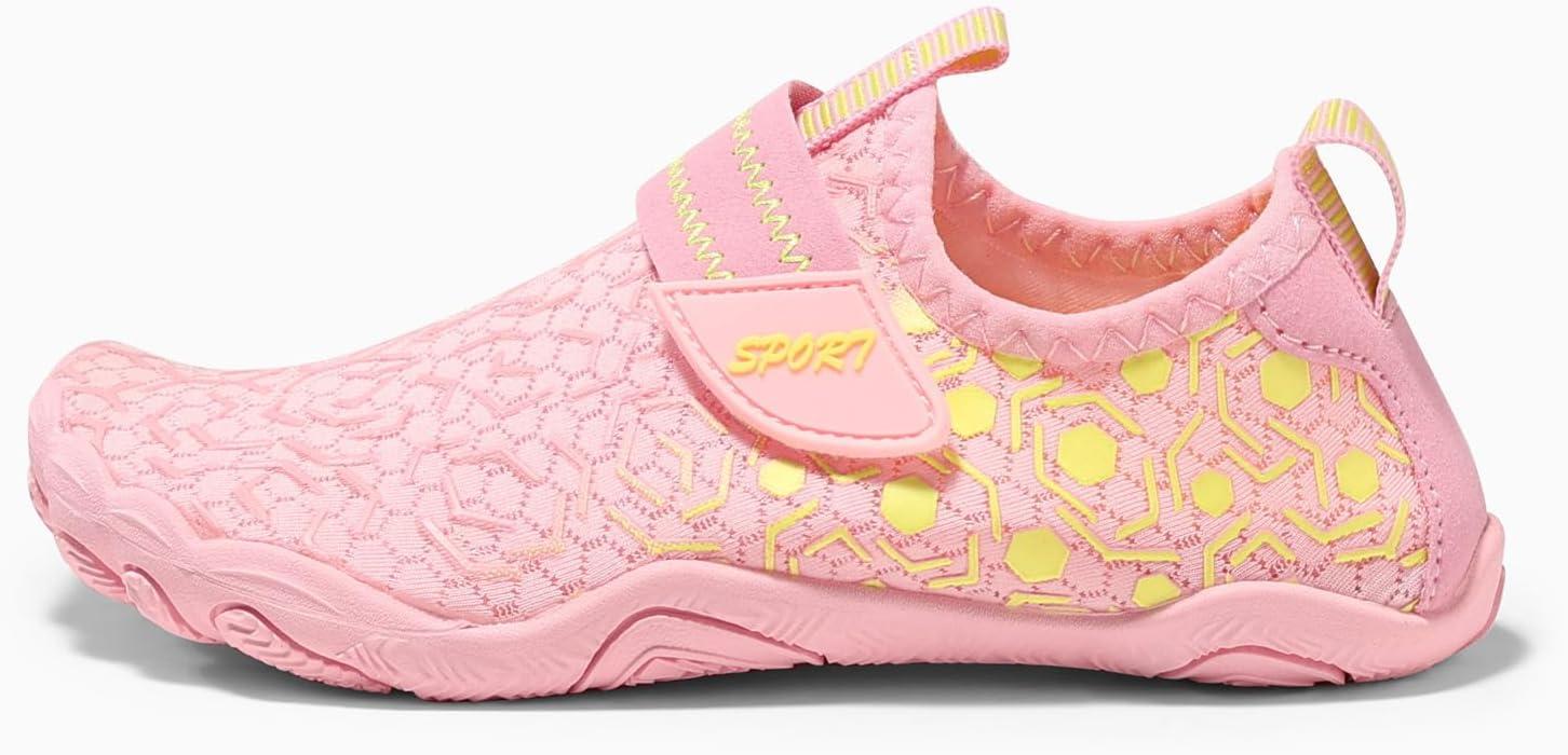 image:imageCoutgo Girls Water Shoes Slip On Hiking Outdoor Aqua Socks Quick Dry Lightweight Beach Swim Sports ShoesPink
