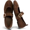 Dark Brown Suede